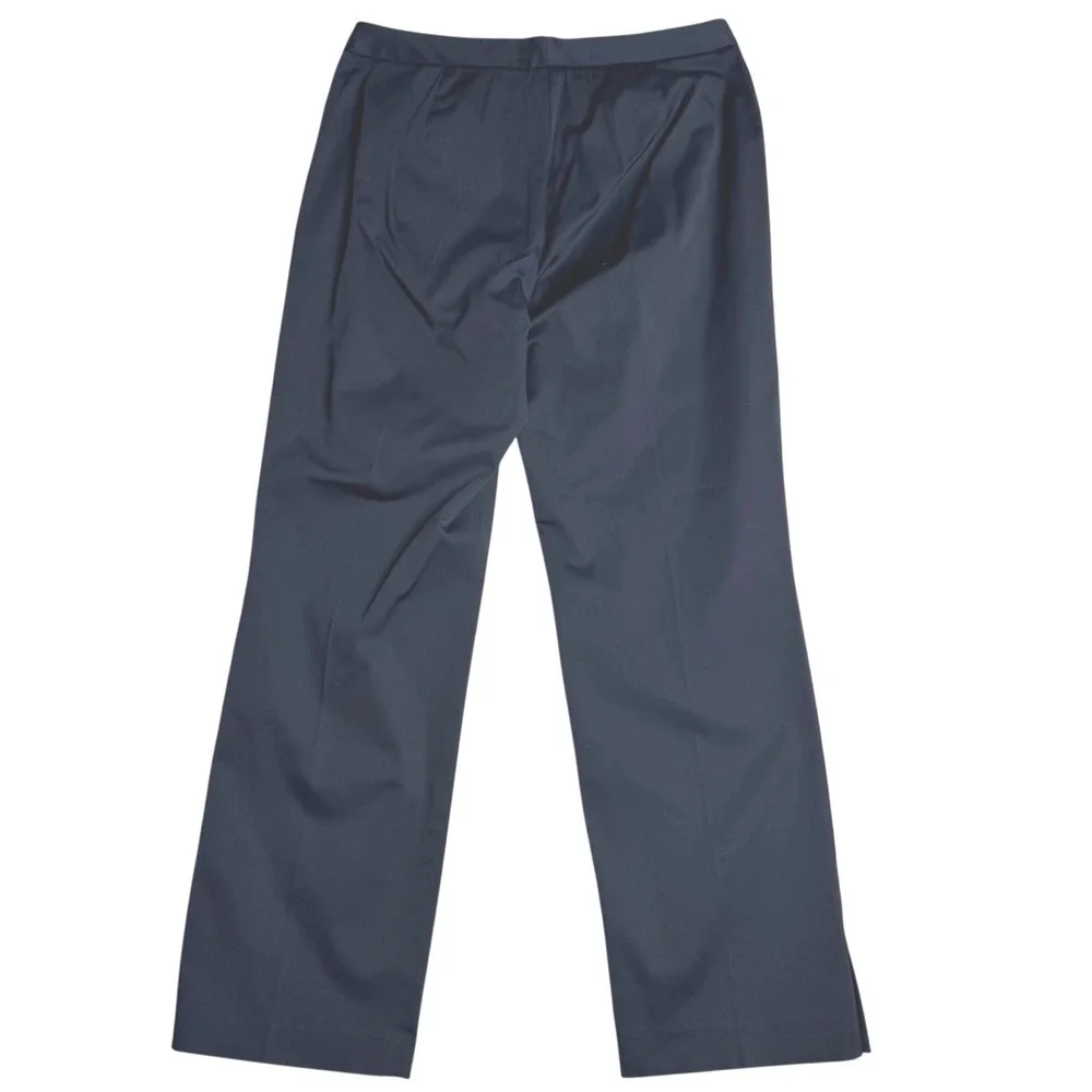 Ann Taylor Seasonless Stretch Straight Leg Dress Pants Navy Blue Womens 8 - Picture 2 of 6